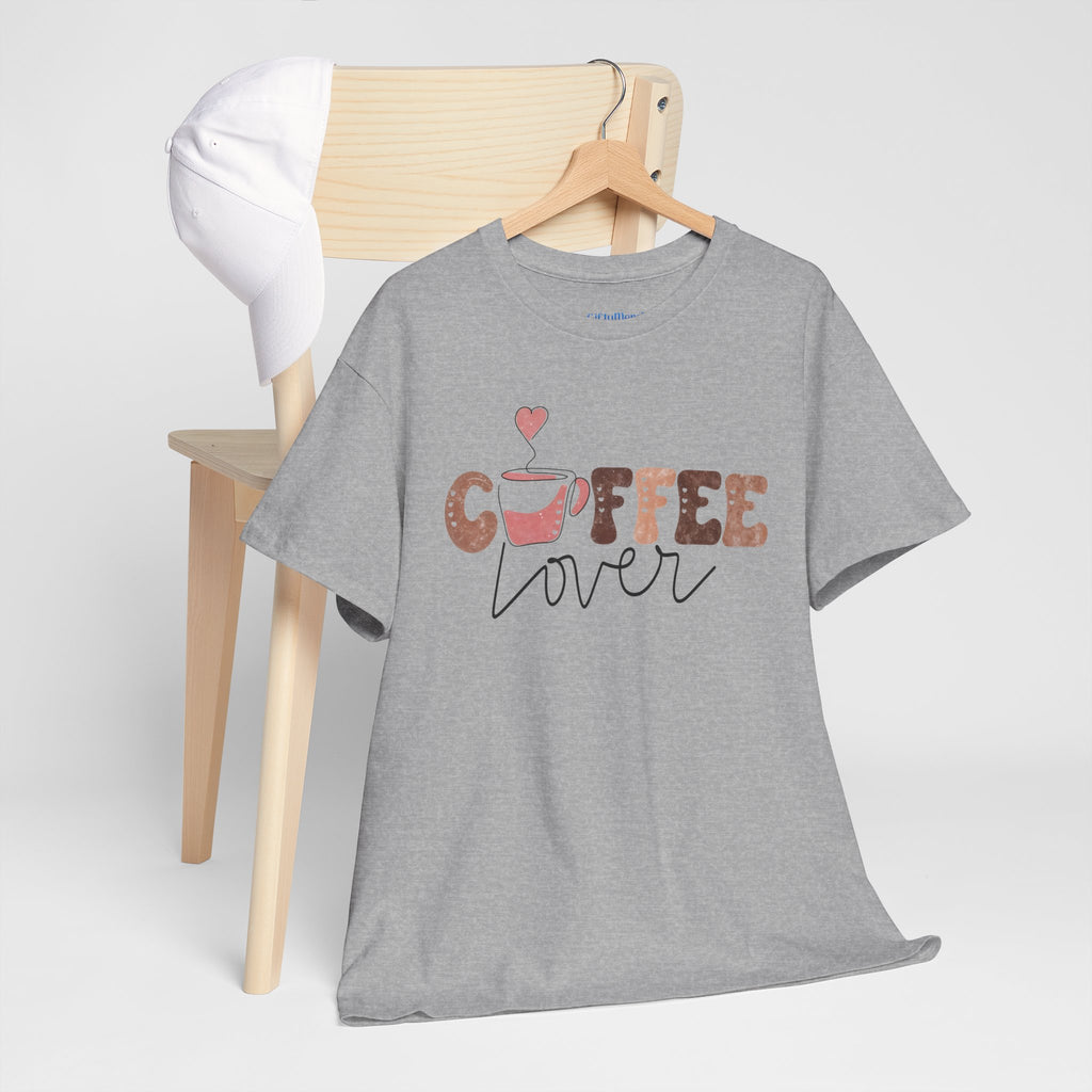 Coffee Lover T‑Shirt — Cute Coffee Cup Graphic Tee for Coffee Fans