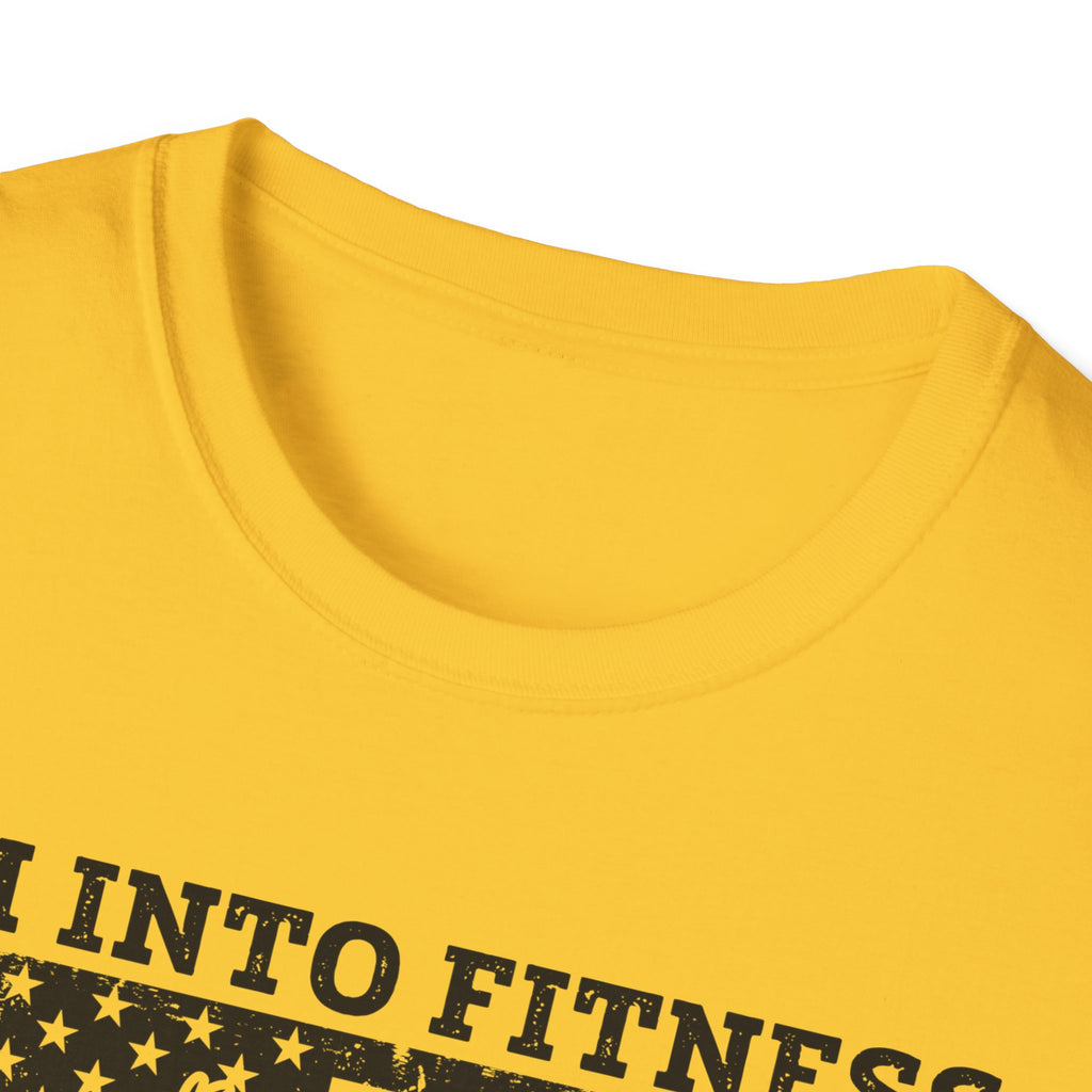 I'm Into Fitness Deer Graphic T-Shirt - Unisex Softstyle Tee for Outdoor Enthusiasts