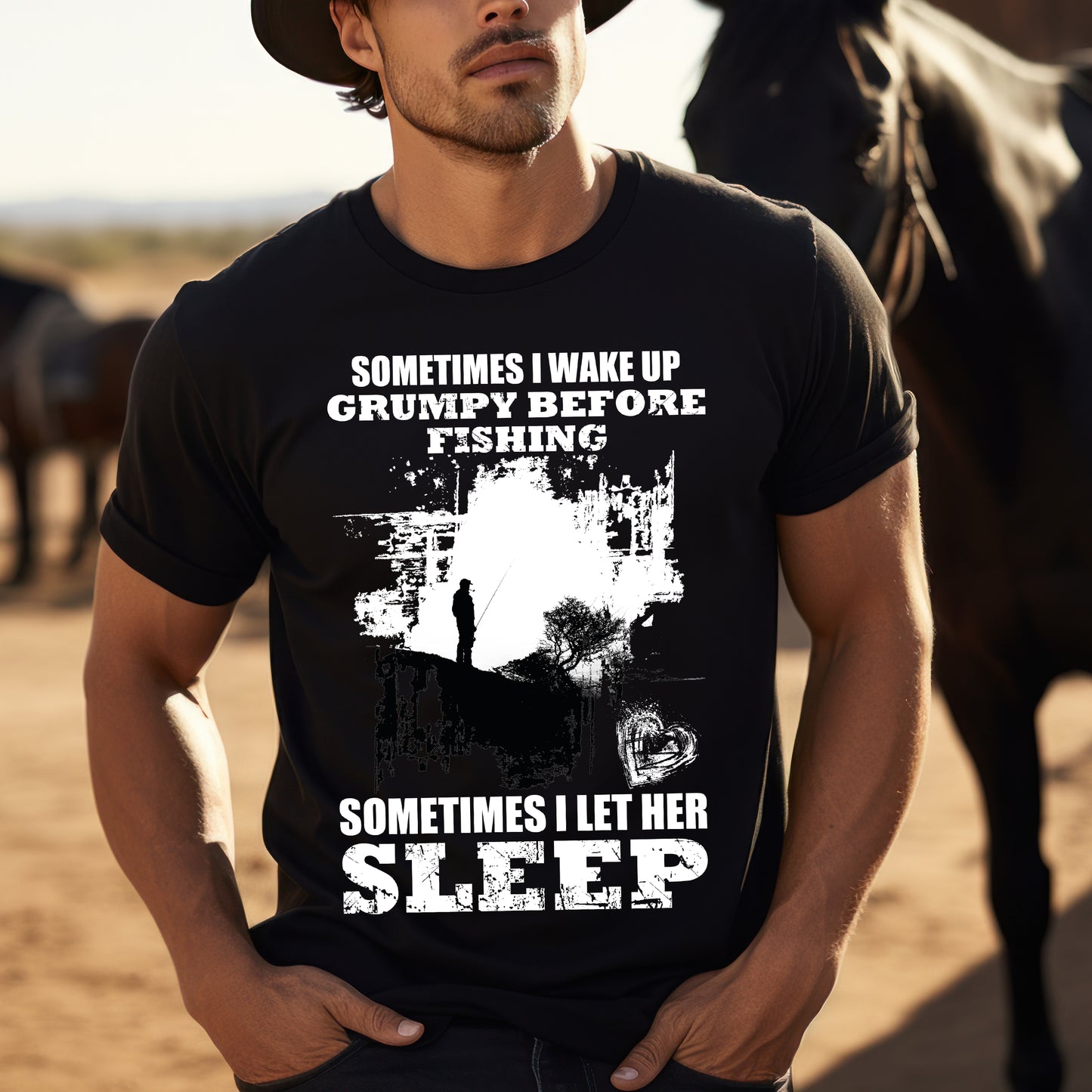 Grumpy Fisherman Unisex Softstyle T-Shirt - Funny Fishing Humor Tee