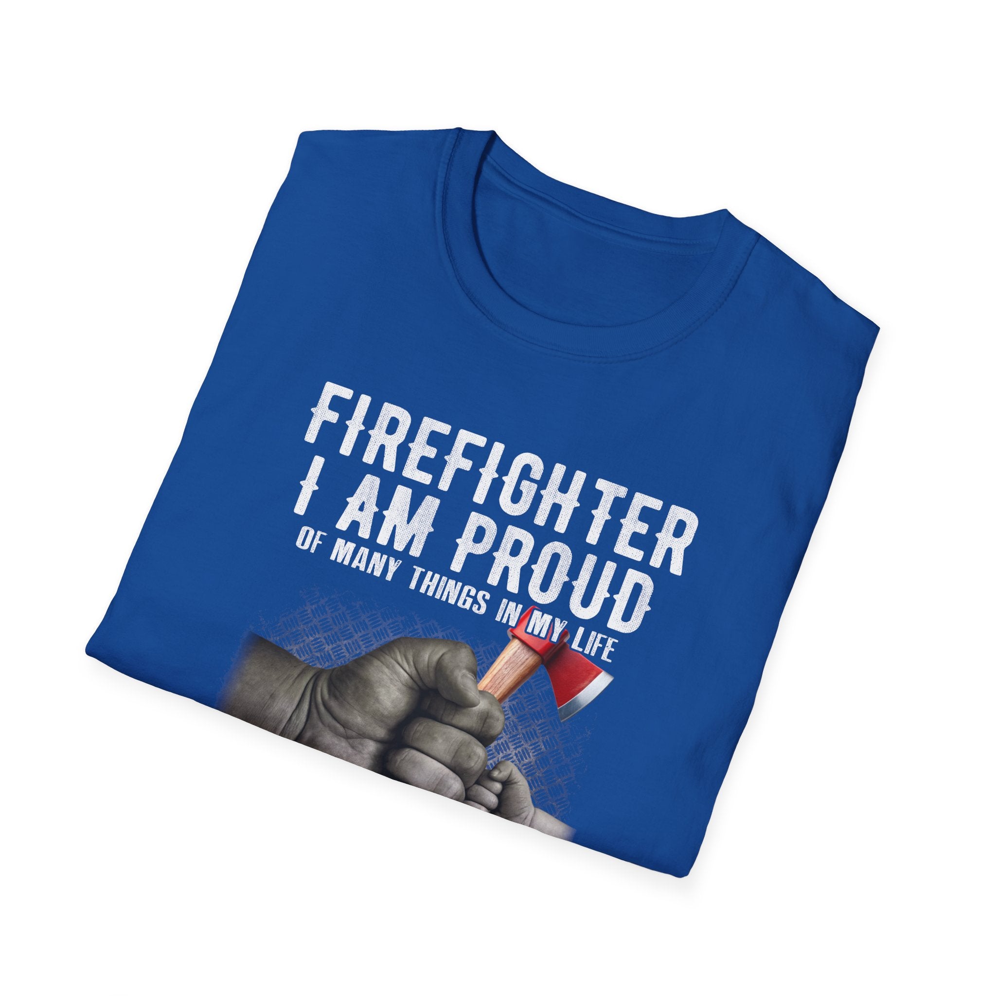 Proud Firefighter Grandpa T-Shirt | Perfect Gift for Grandpas | Casual Comfort