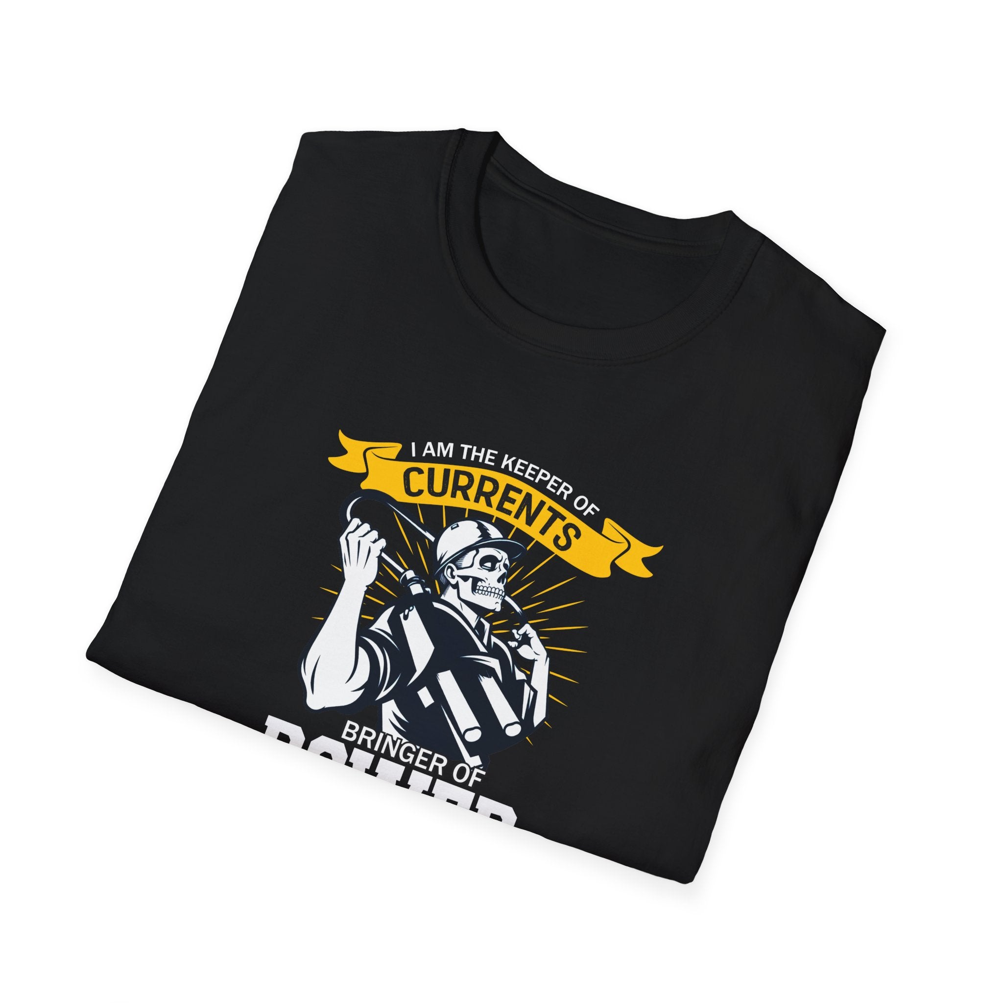 I Am The Keeper of Currents Funny Electrician T Shirt