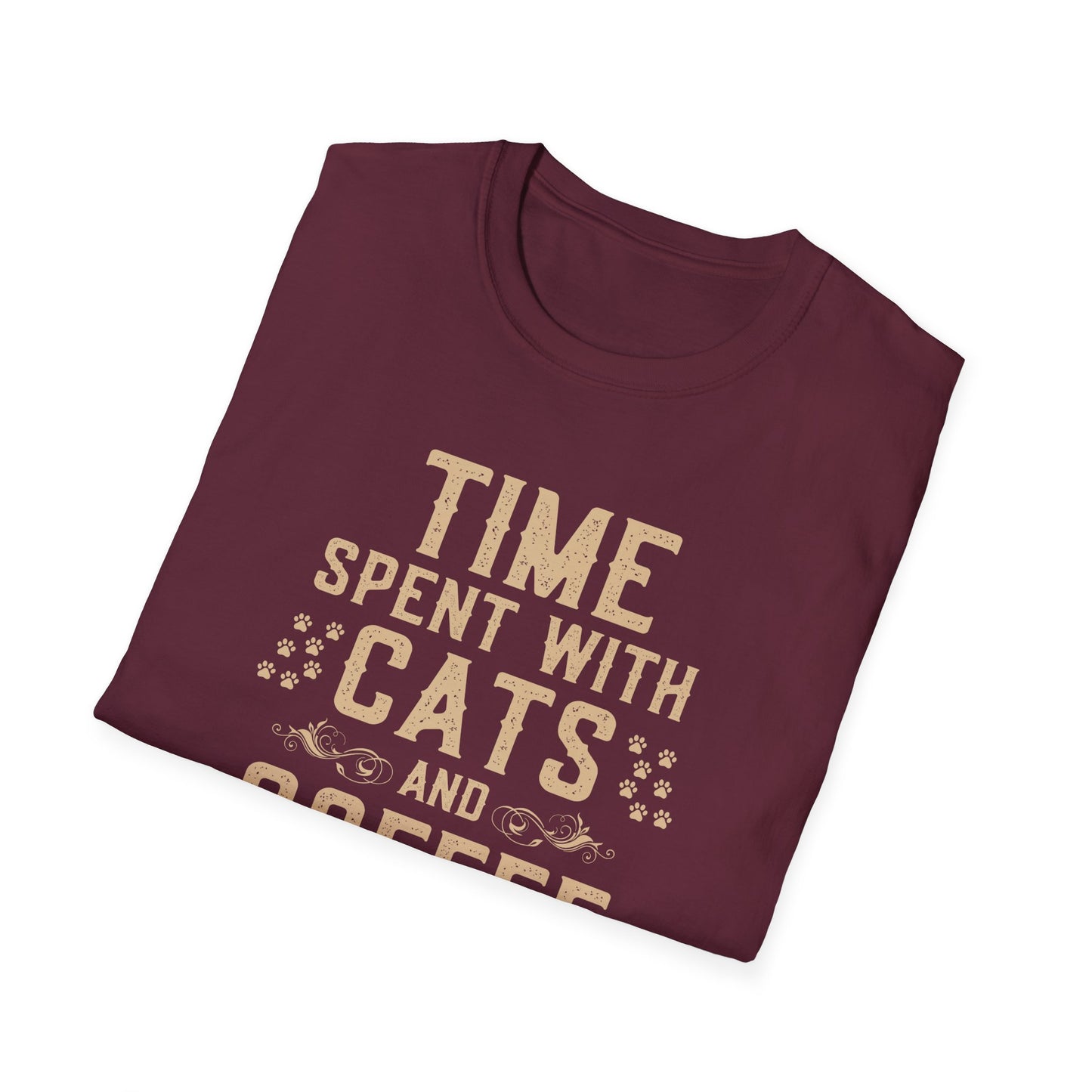 Time Spent with Cats and Coffee Is Never Enough T-Shirt