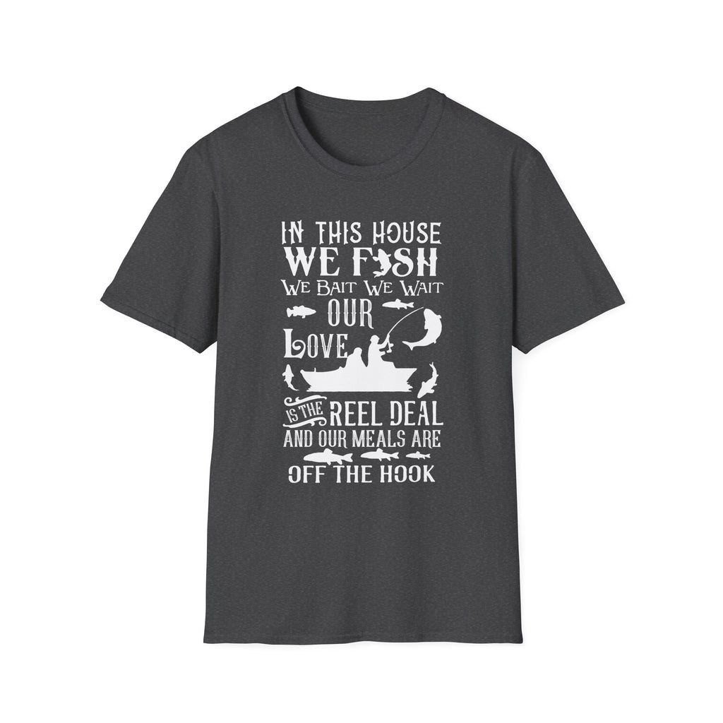 Fishing Love Unisex Softstyle T-Shirt - Perfect Gift for Fishermen