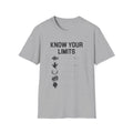 Unisex Softstyle T-Shirt - Know Your Limits | Motivational Tee, Gift for Nature Lovers, Inspirational Attire, Outdoor Adventure Shirt
