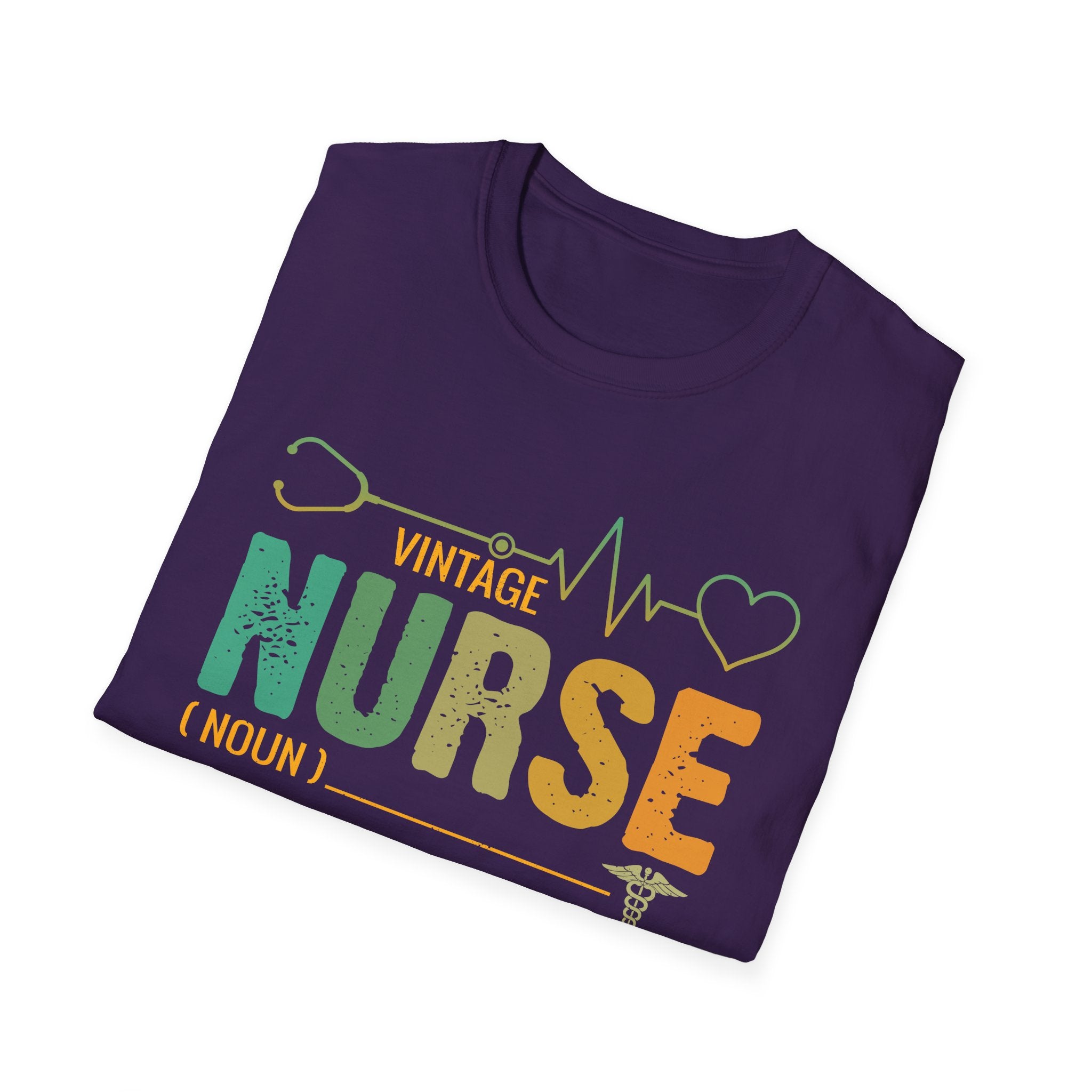 Vintage Nurse Unisex Softstyle T-Shirt – Perfect Gift for Healthcare Professionals