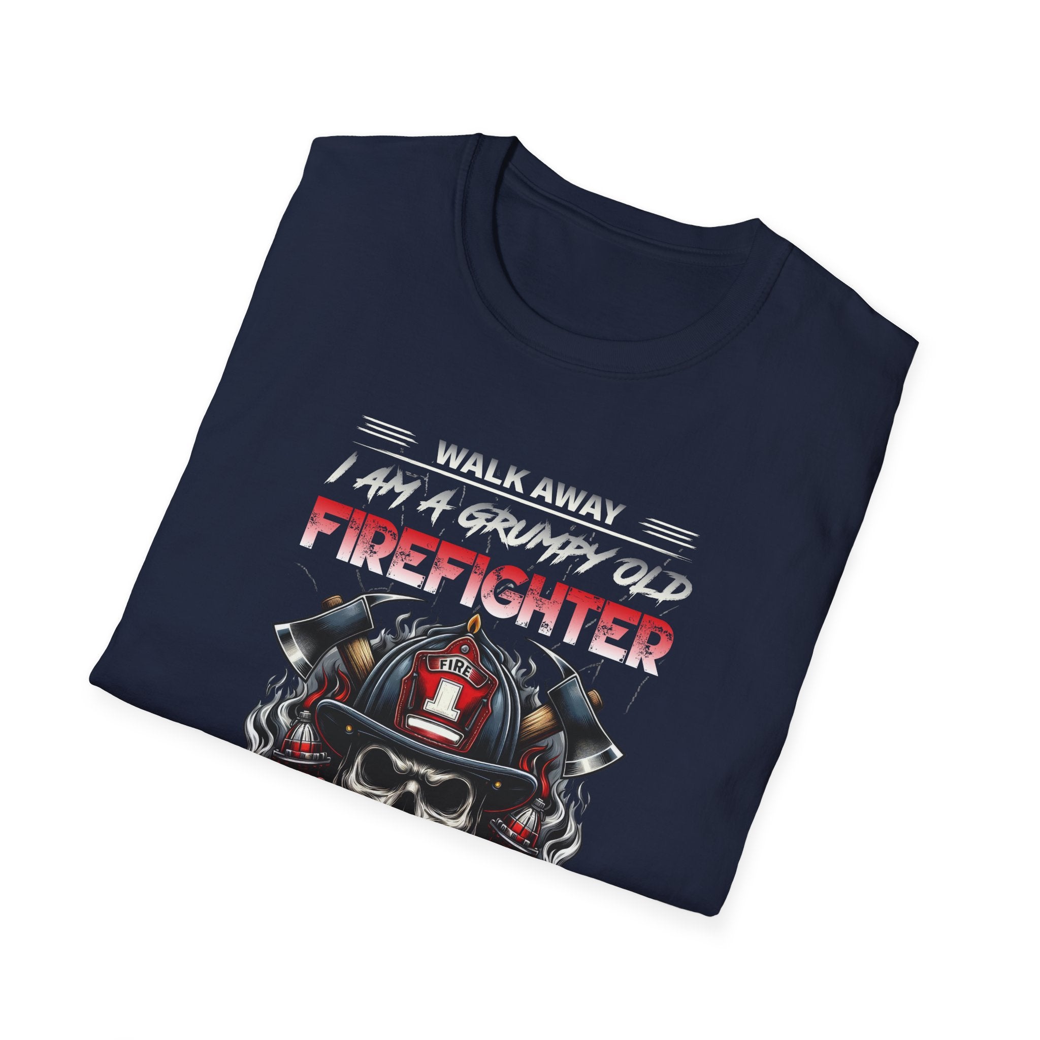 Grumpy Old Firefighter T-Shirt - Funny Gift for Firefighters