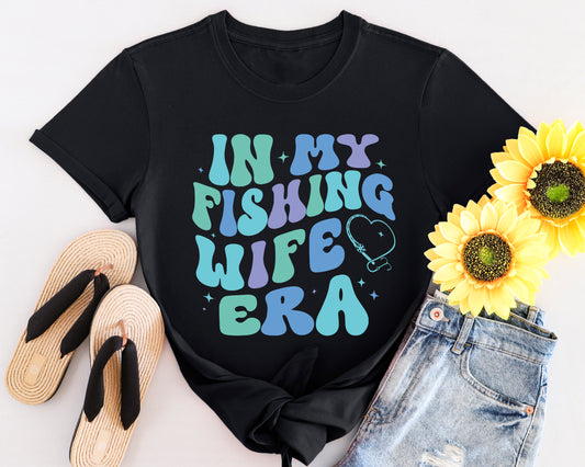 Fishing Wife Era Unisex Softstyle T-Shirt - Fun Graphic Tee for Fishing Lovers