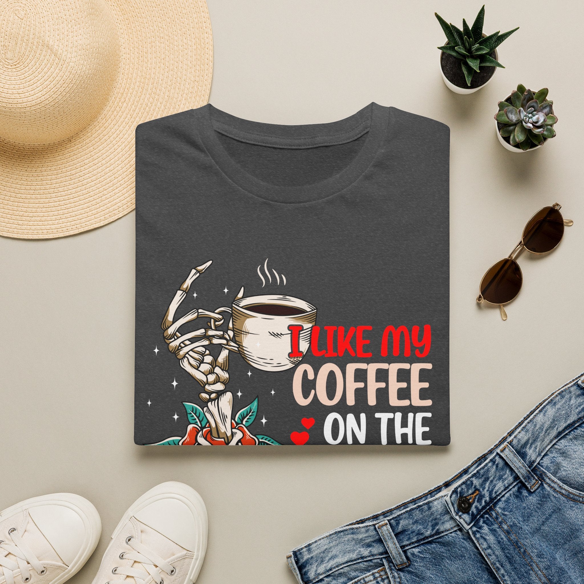 I Like My Coffee on the Dark Side T-Shirt