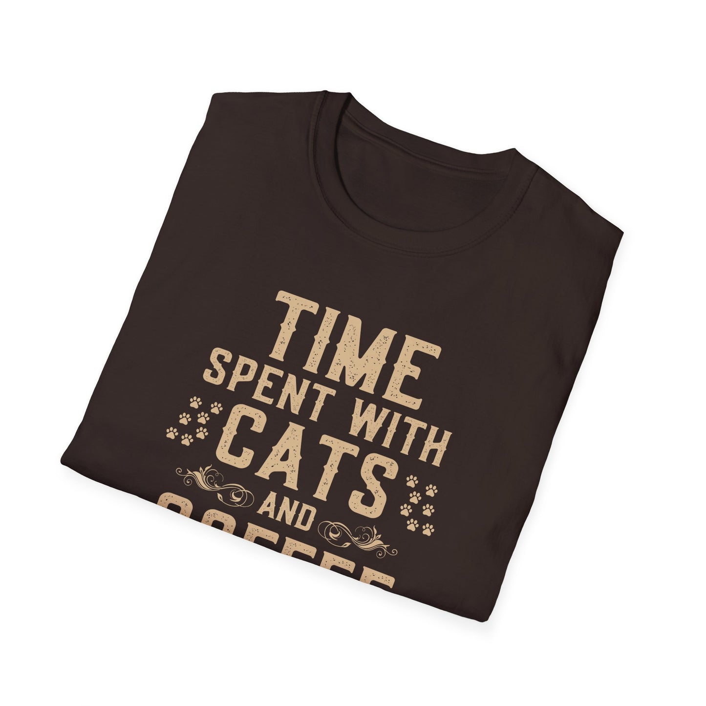 Time Spent with Cats and Coffee Is Never Enough T-Shirt