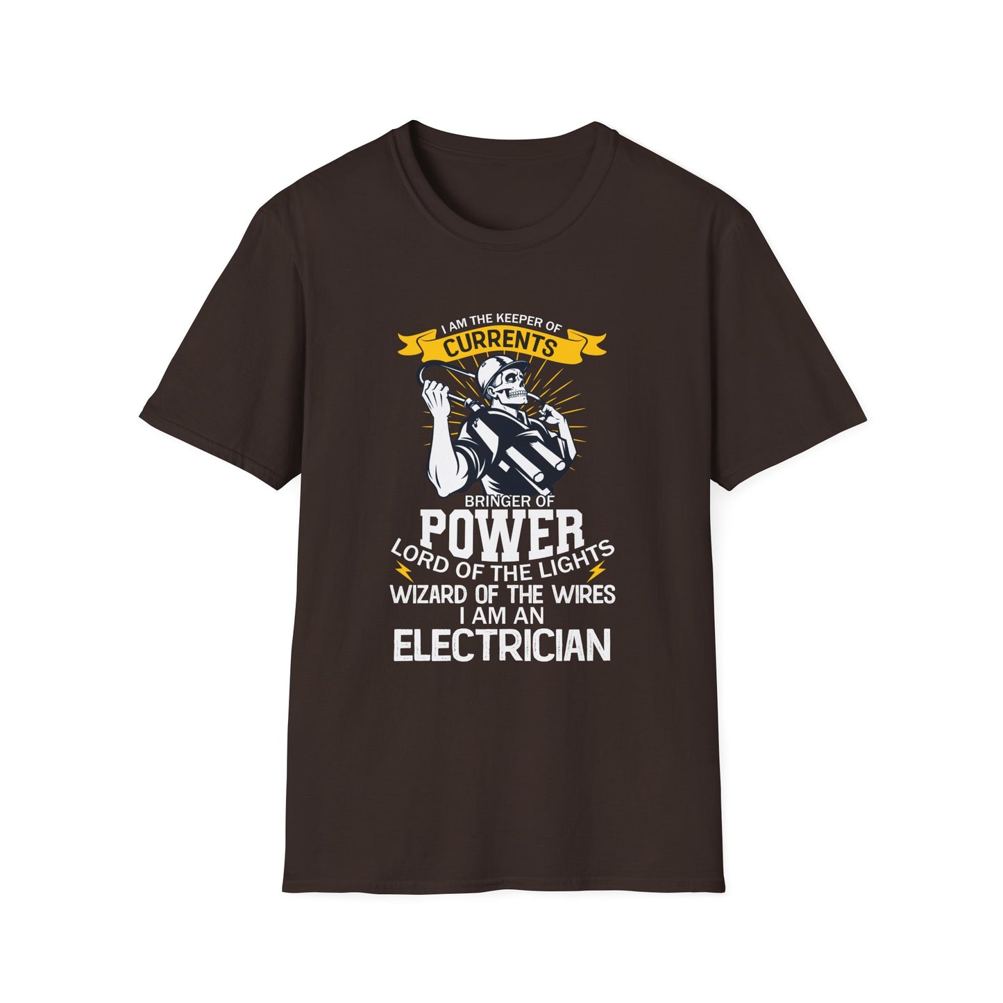 I Am The Keeper of Currents Funny Electrician T Shirt