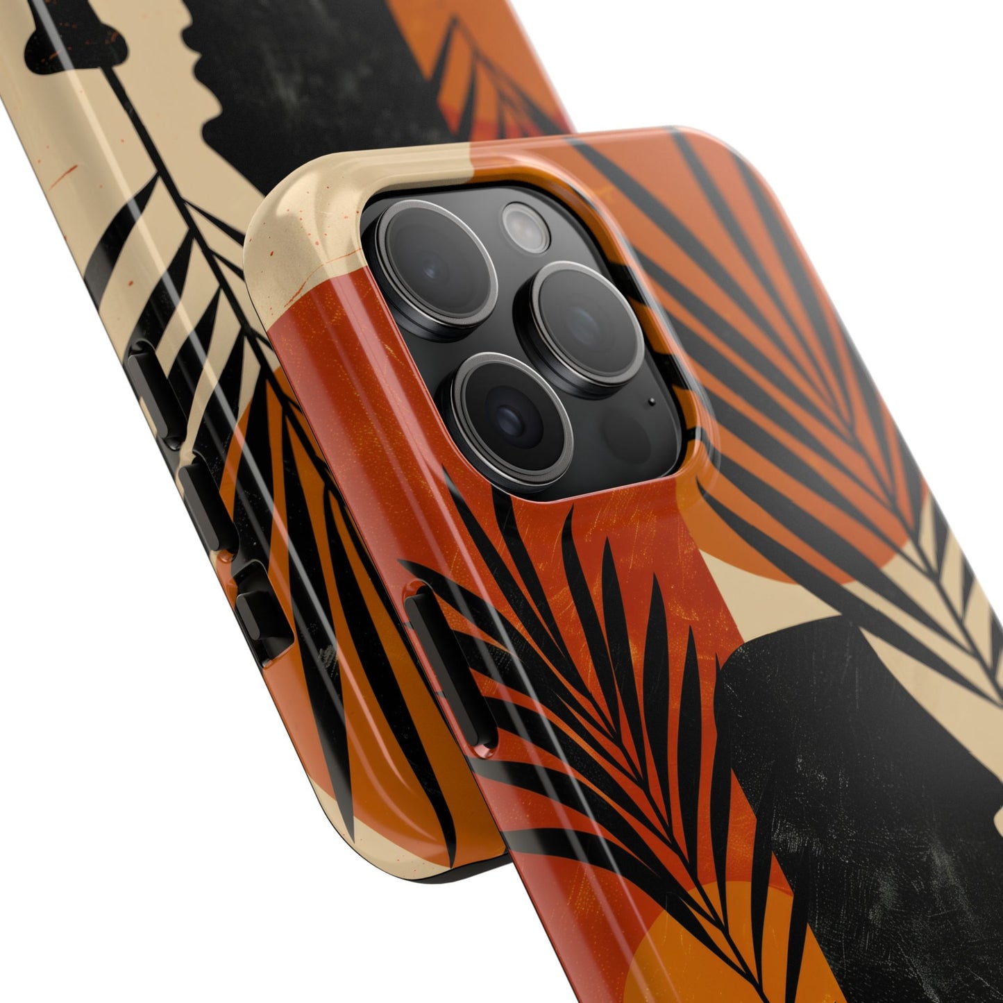 Artistic Tough Phone Case with Nature-Inspired Design