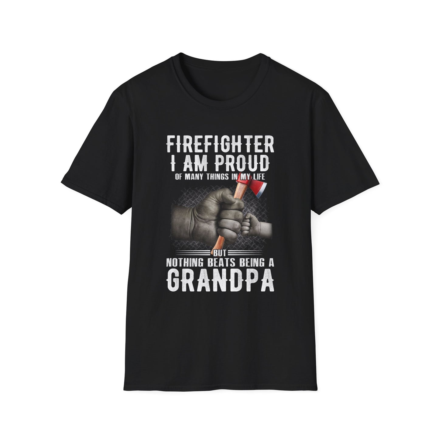 Proud Firefighter Grandpa T-Shirt | Perfect Gift for Grandpas | Casual Comfort