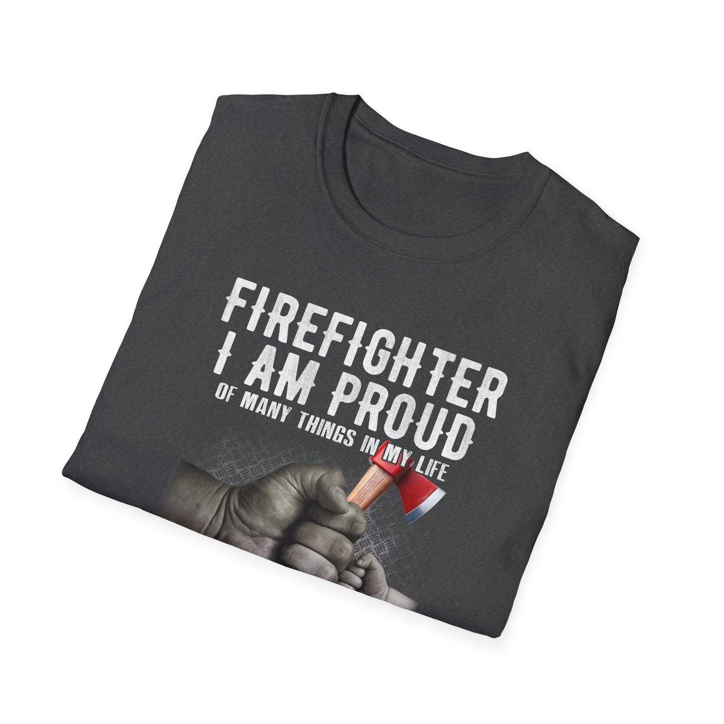 Proud Firefighter Grandpa T-Shirt | Perfect Gift for Grandpas | Casual Comfort
