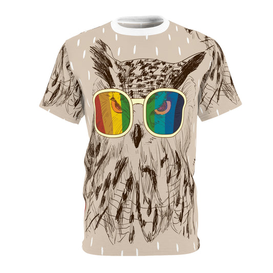 Colorful Owl Graphic Unisex Tee - Perfect for Nature Lovers