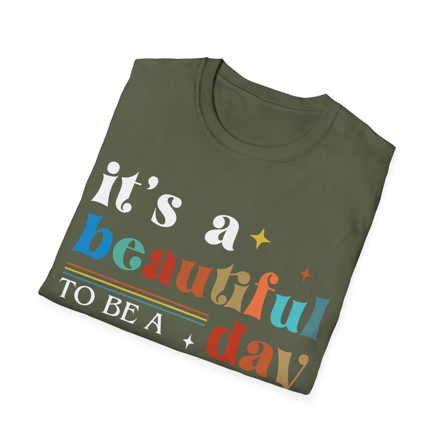 Beautiful Day Welder Unisex Softstyle T-Shirt - Perfect Gift for Welding Enthusiasts