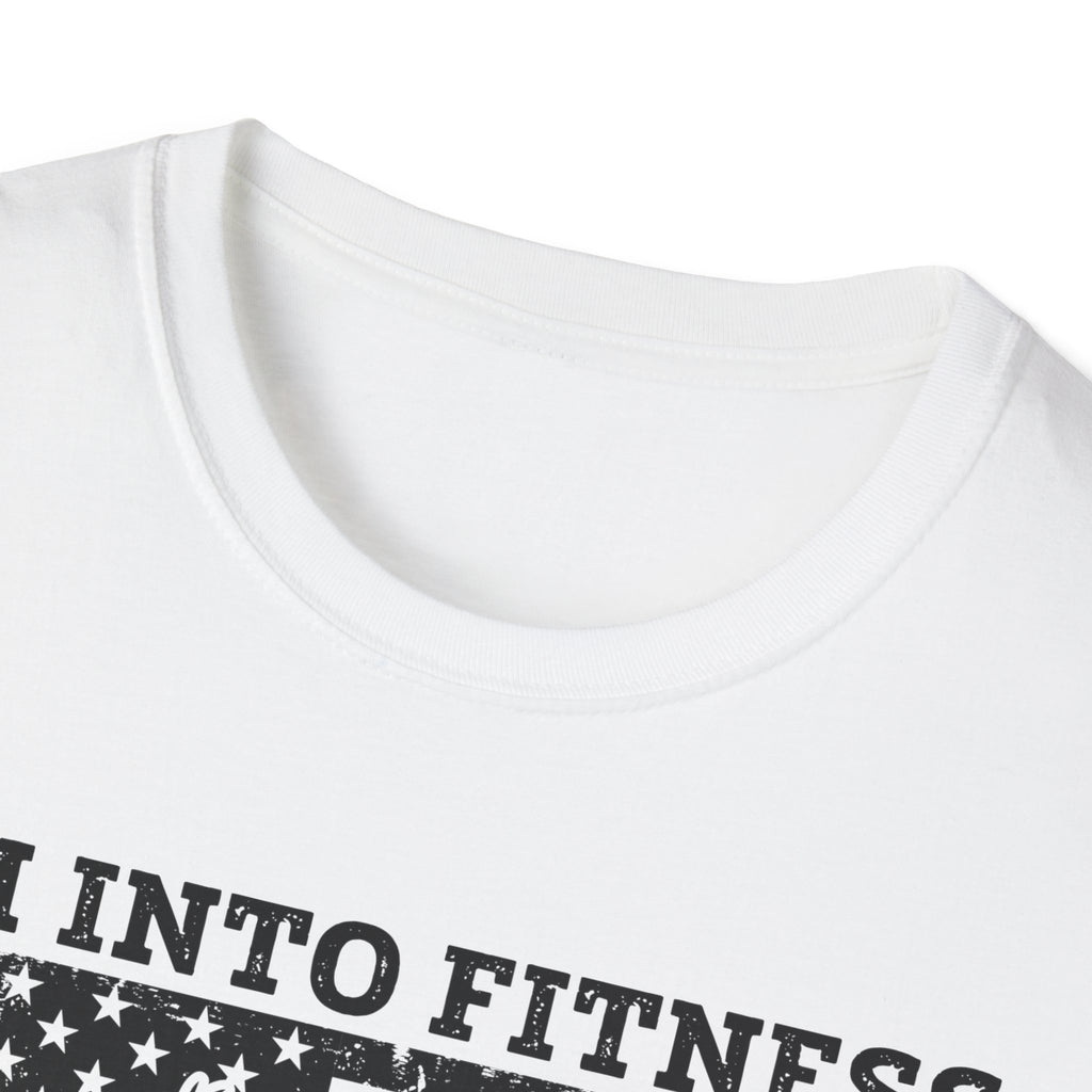 I'm Into Fitness Deer Graphic T-Shirt - Unisex Softstyle Tee for Outdoor Enthusiasts