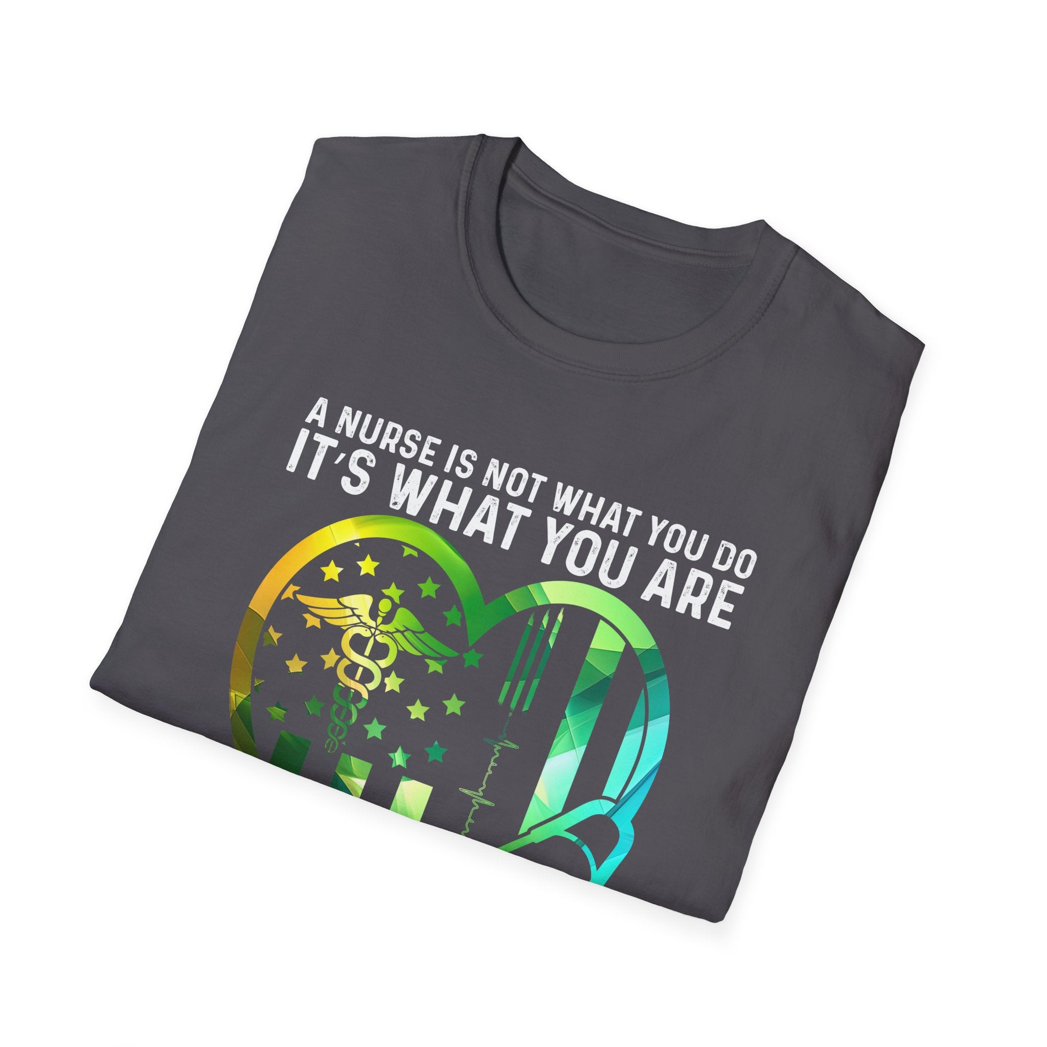 Nurse Pride Heart T-Shirt - It's What I Am - Unisex Softstyle Tee