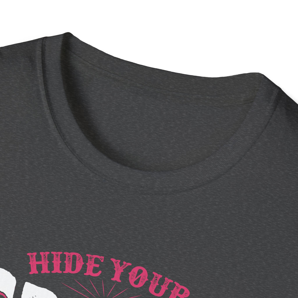 Fishing Lady T-Shirt - Hide Your Crazy & Act Like A Lady