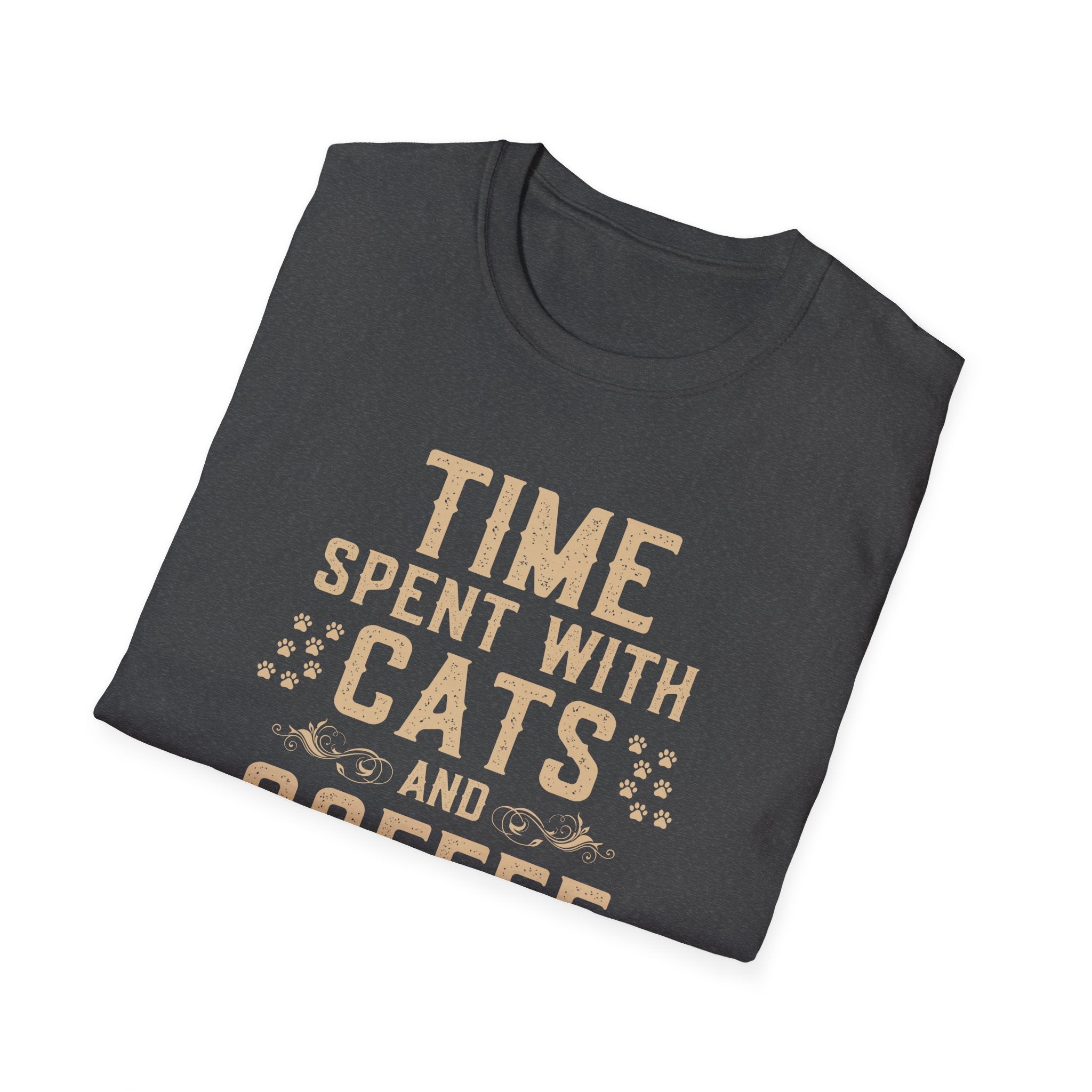 Time Spent with Cats and Coffee Is Never Enough T-Shirt