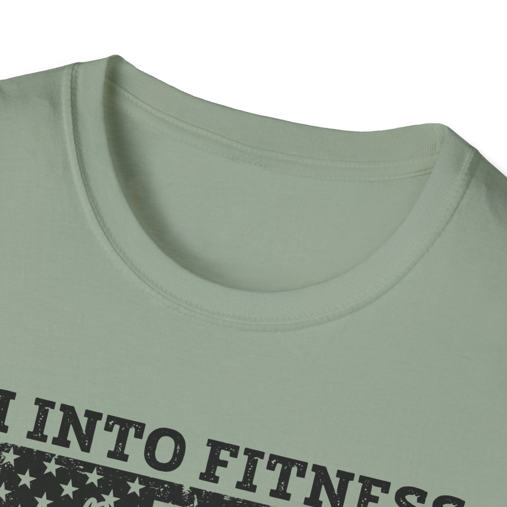 I'm Into Fitness Deer Graphic T-Shirt - Unisex Softstyle Tee for Outdoor Enthusiasts