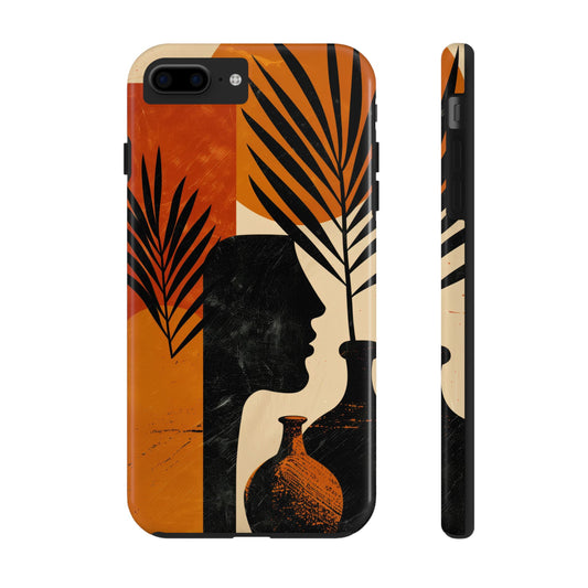 Artistic Tough Phone Case with Nature-Inspired Design