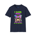 F-Bomb Nurse T-Shirt – Funny Nurse Graphic Tee “Stuck Between IDK, IDC and IDGAF”