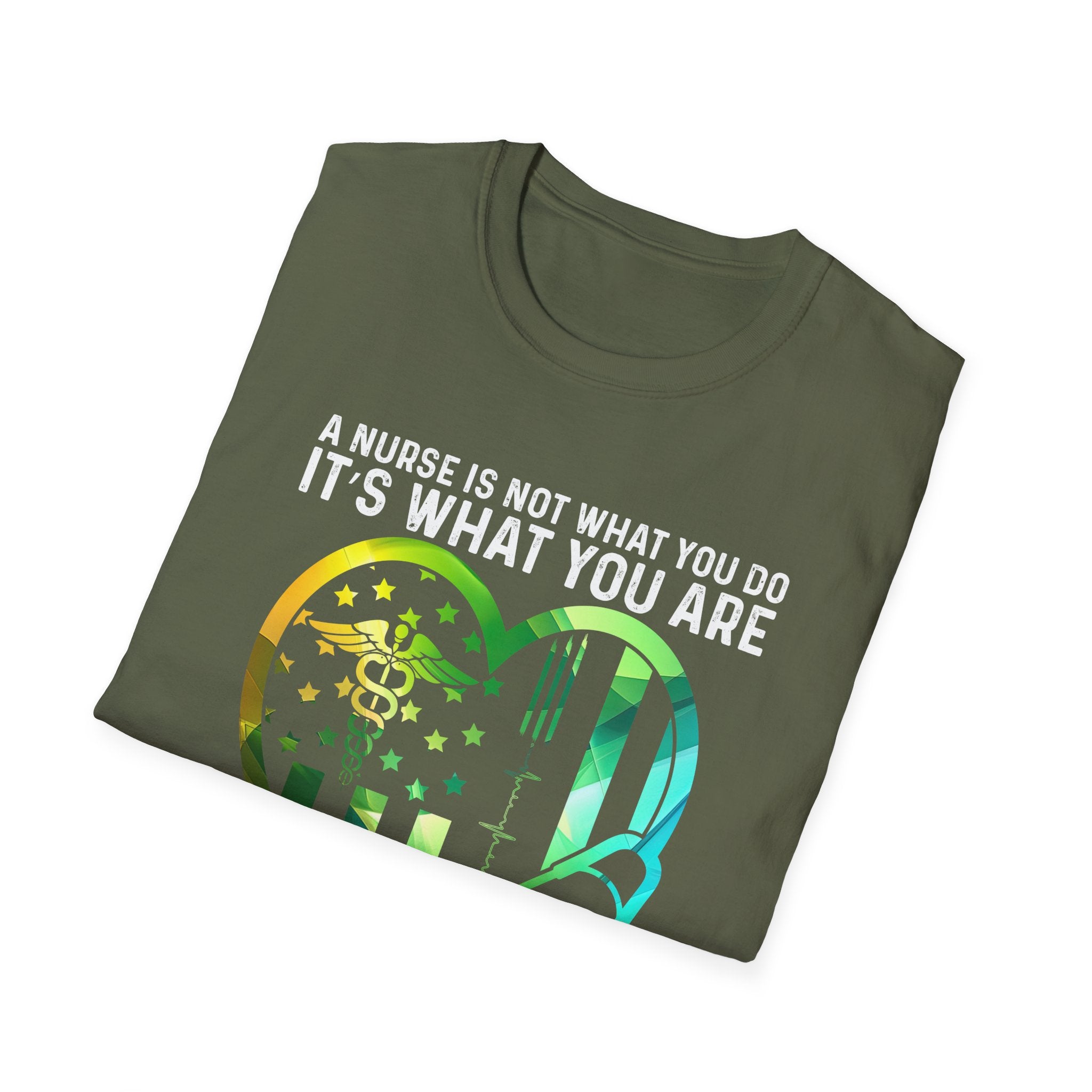 Nurse Pride Heart T-Shirt - It's What I Am - Unisex Softstyle Tee