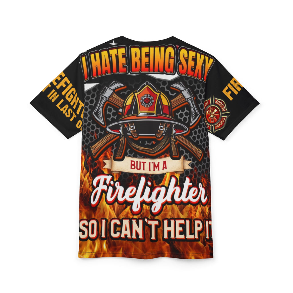 Firefighter Pride Unisex Cut & Sew Tee, Firefighter Apparel, First Responders Gift, Emergency Services Wear, Firefighter T-Shirt