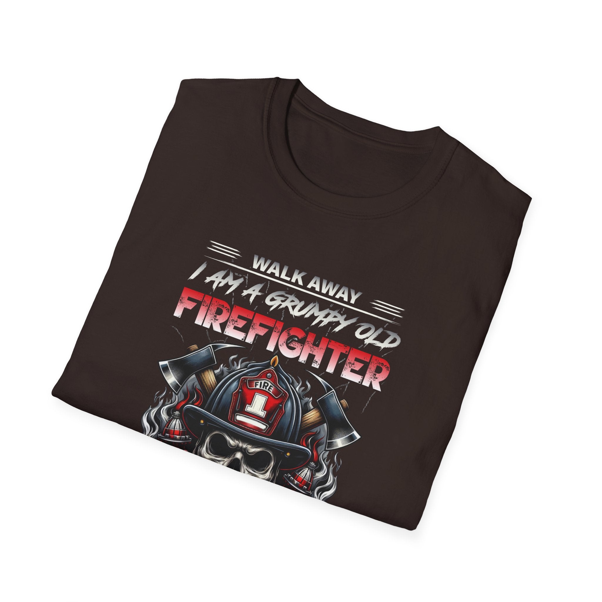 Grumpy Old Firefighter T-Shirt - Funny Gift for Firefighters