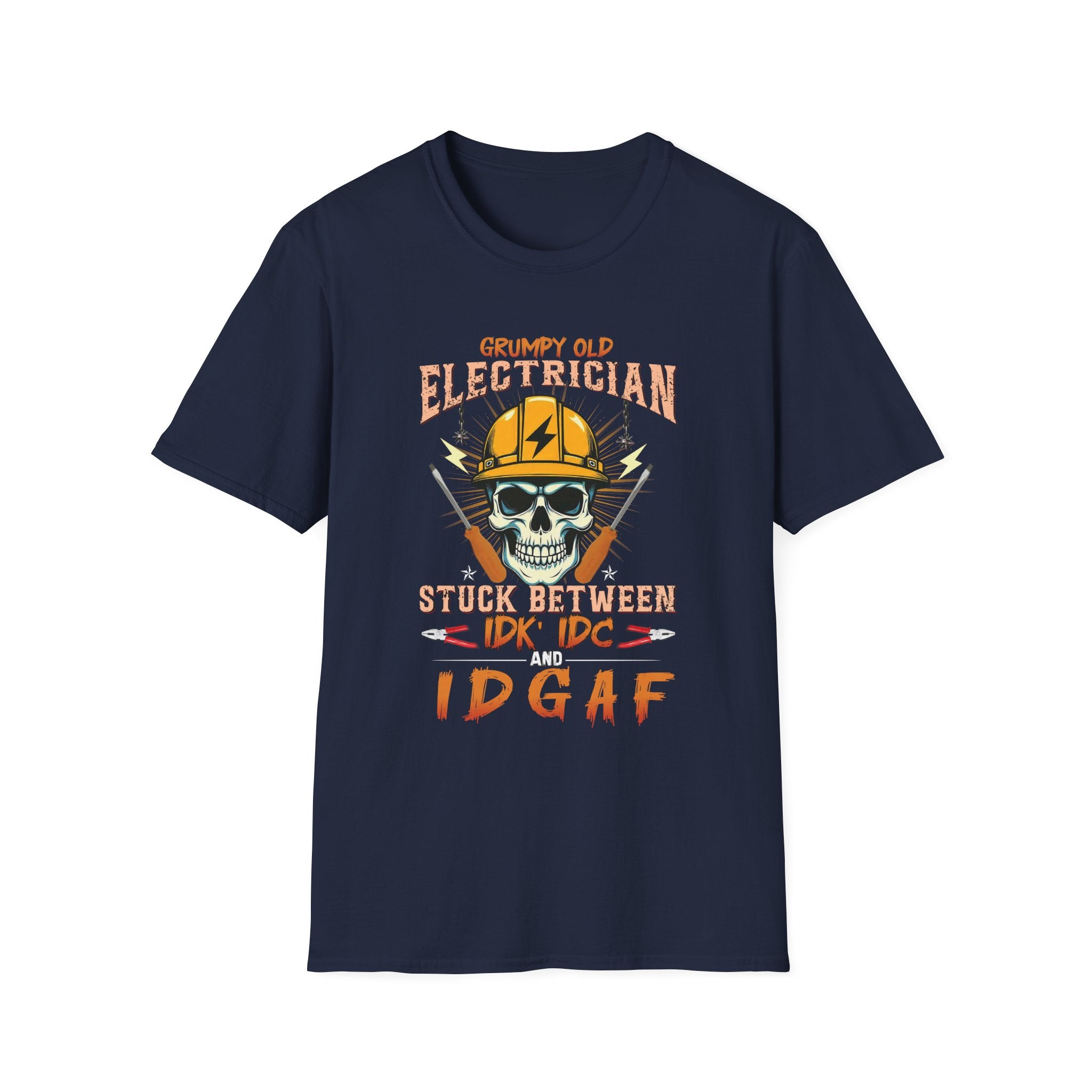 Grumpy Old Electrician Funny T-Shirt