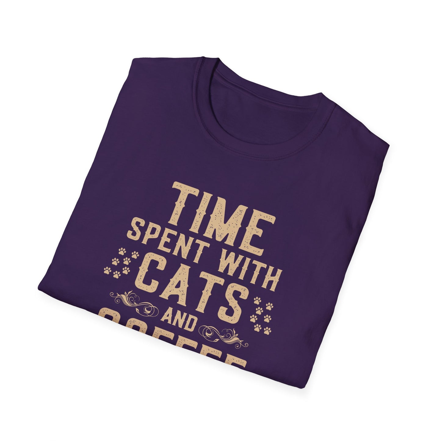 Time Spent with Cats and Coffee Is Never Enough T-Shirt