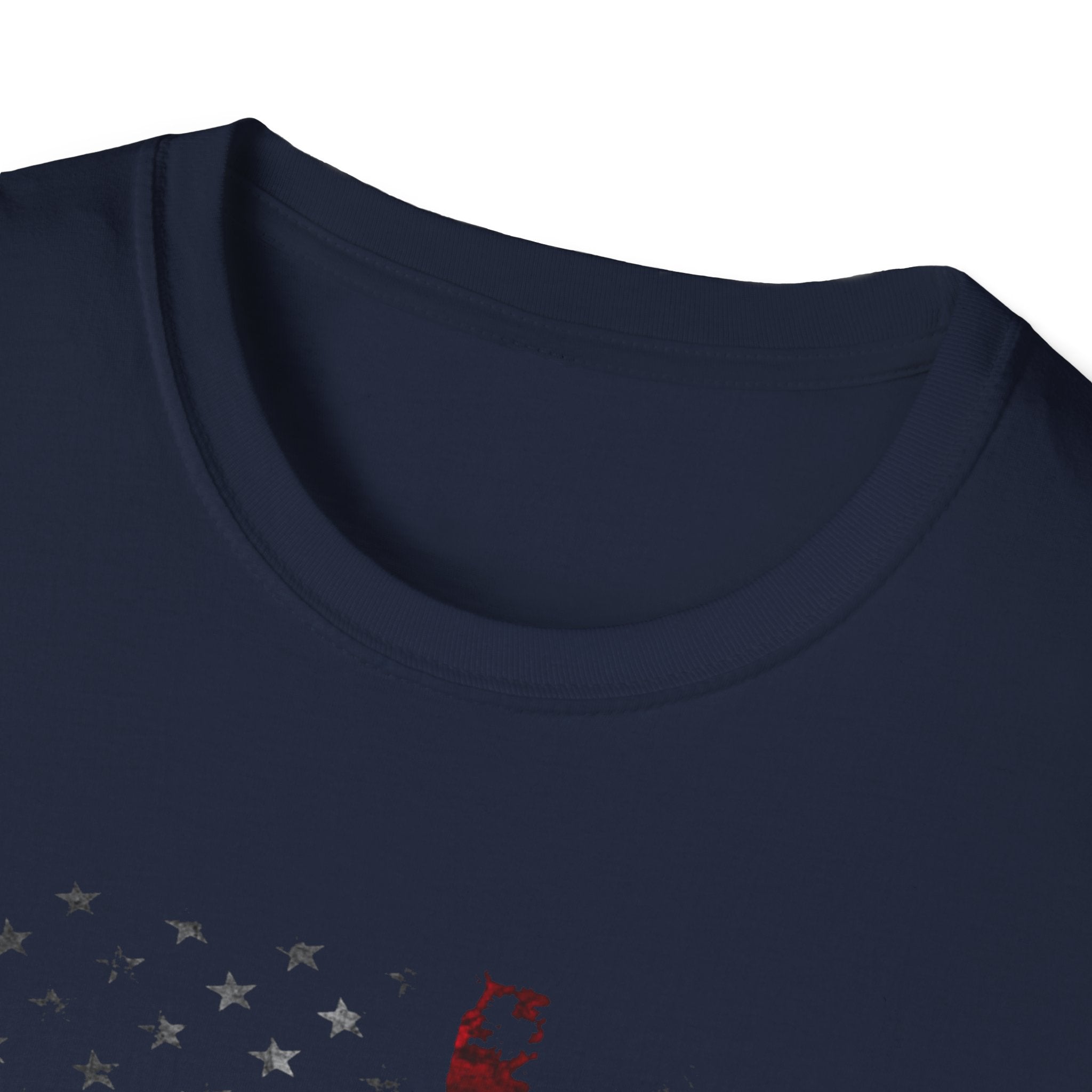 Patriotic Firefighter Graphic T-Shirt | Unisex Softstyle Tee for Heroes