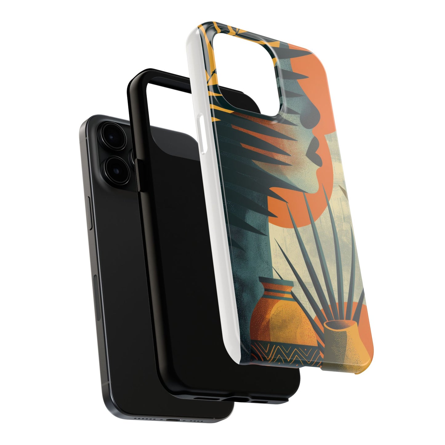 Stylish Tough Phone Cases with Abstract Design, Unique Phone Accessories, Gift for Art Lovers, Customizable Phone Covers, Modern Aesthetic
