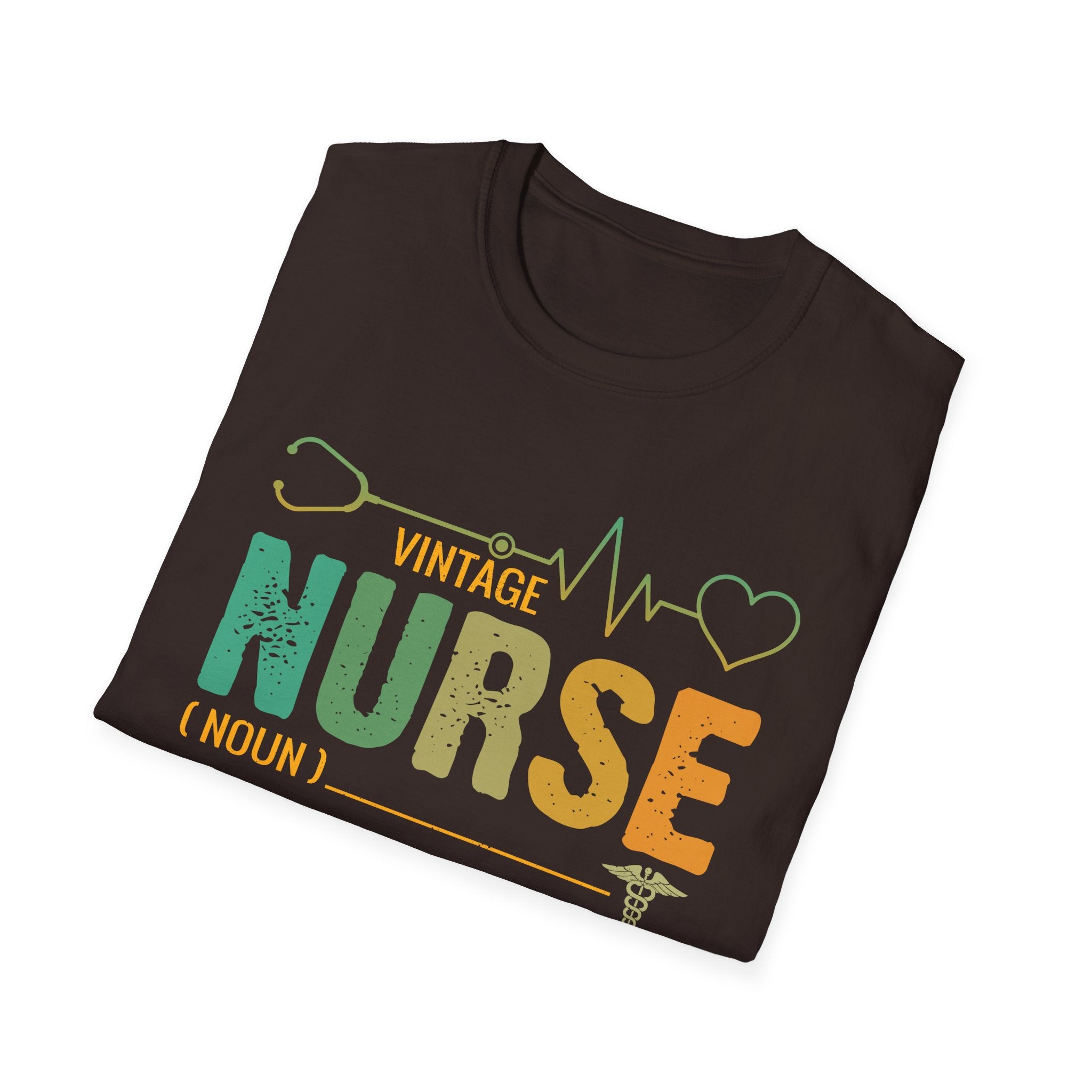 Vintage Nurse Unisex Softstyle T-Shirt – Perfect Gift for Healthcare Professionals