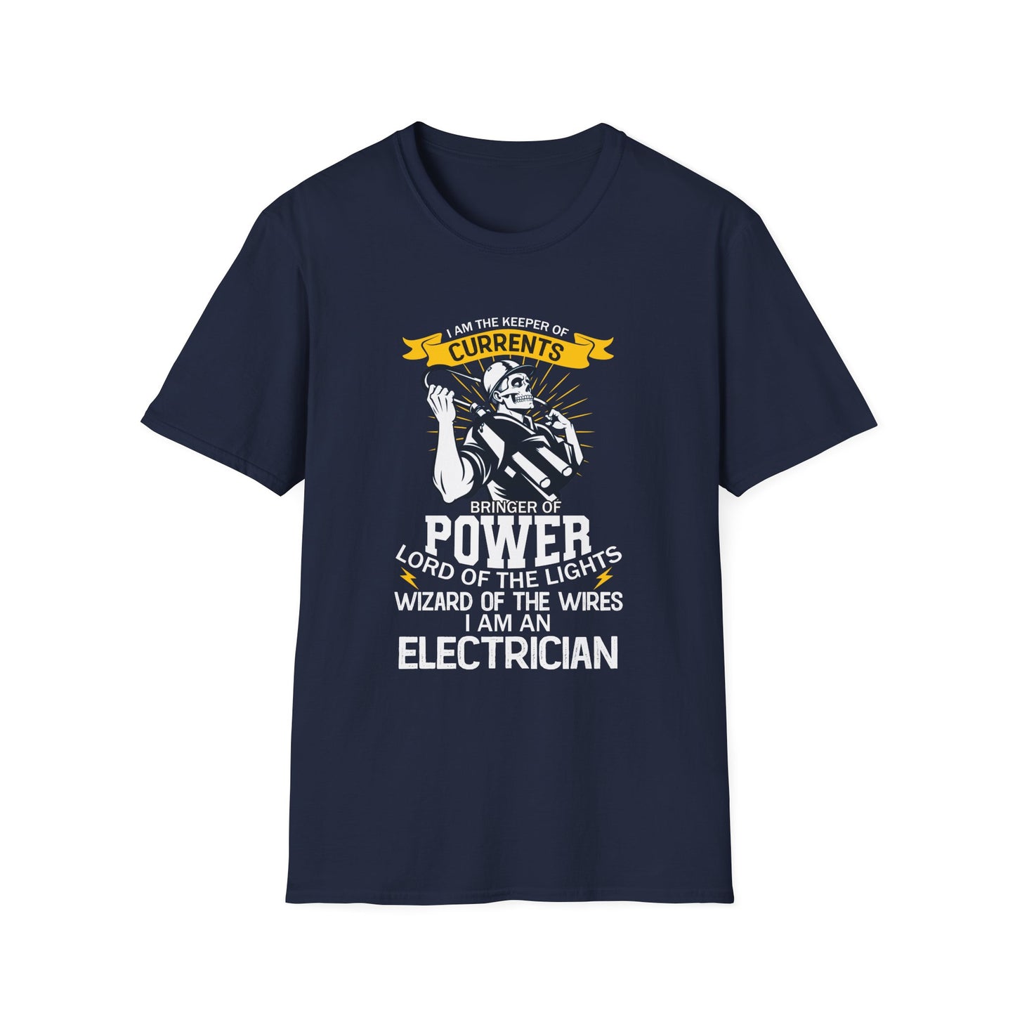 I Am The Keeper of Currents Funny Electrician T Shirt