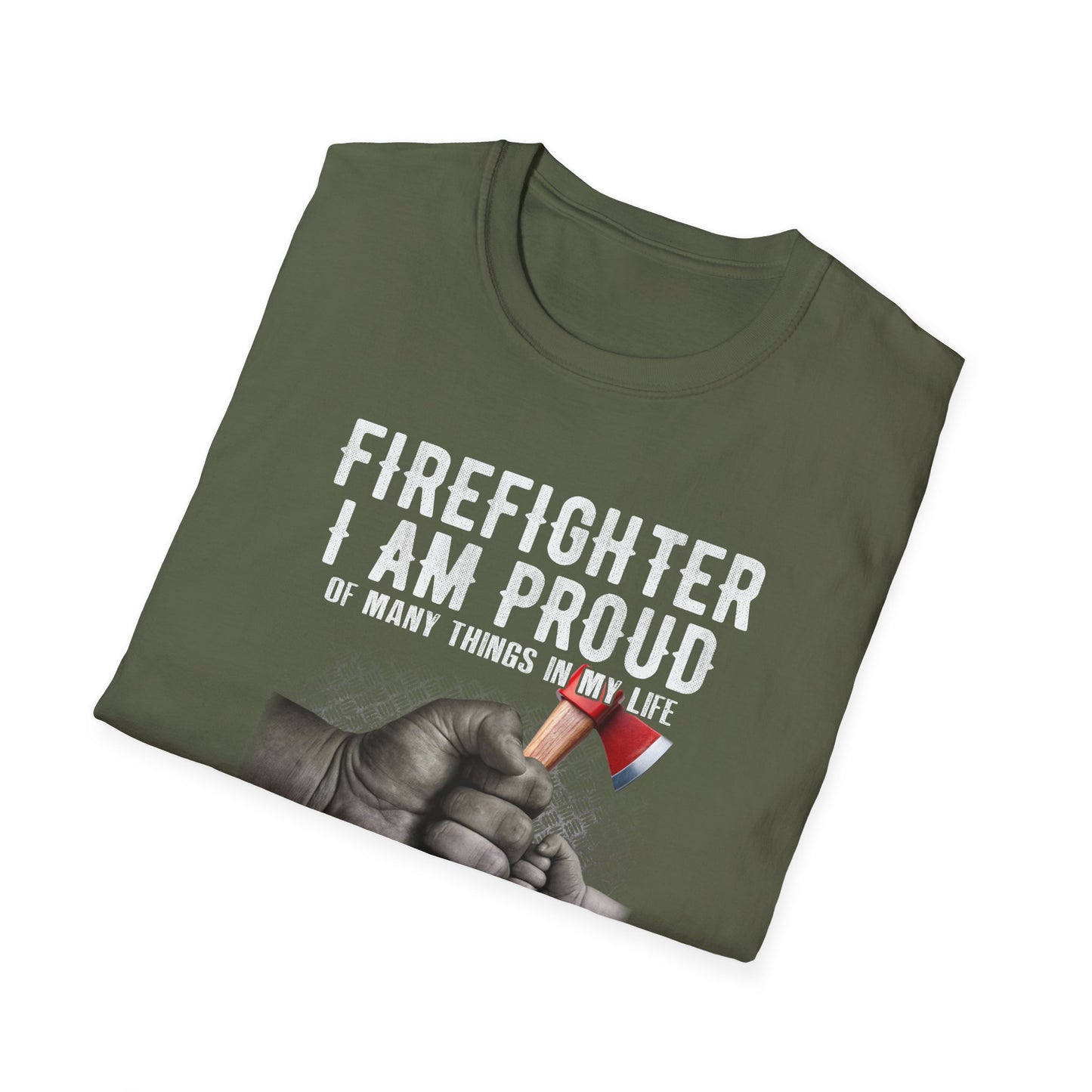 Proud Firefighter Grandpa T-Shirt | Perfect Gift for Grandpas | Casual Comfort
