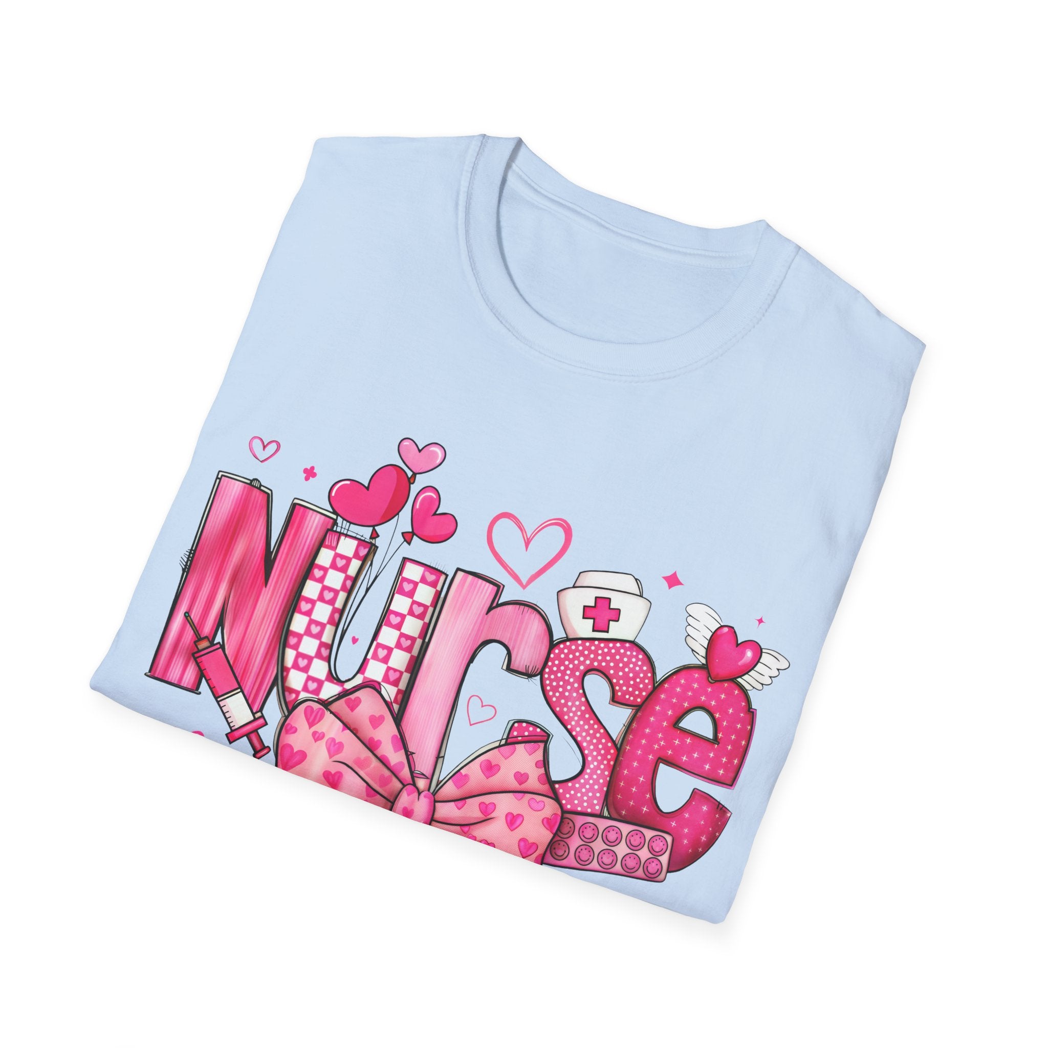 Cute Nurse T-Shirt with Bow Design - Perfect Gift for Healthcare Heroes