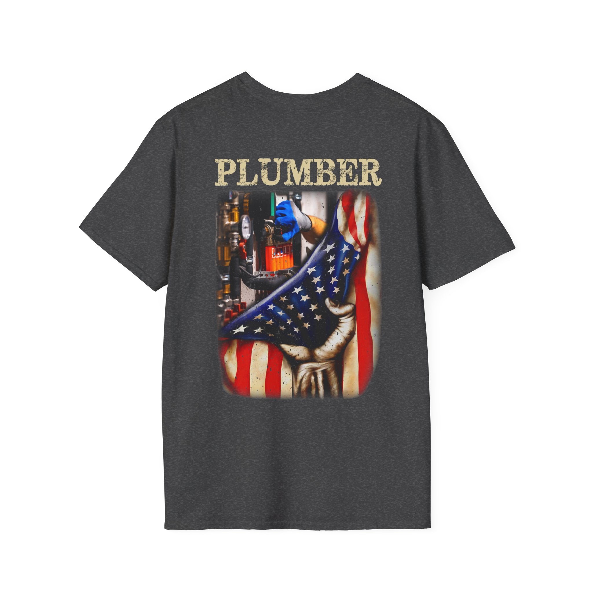 Patriotic Plumber Unisex Softstyle T-Shirt