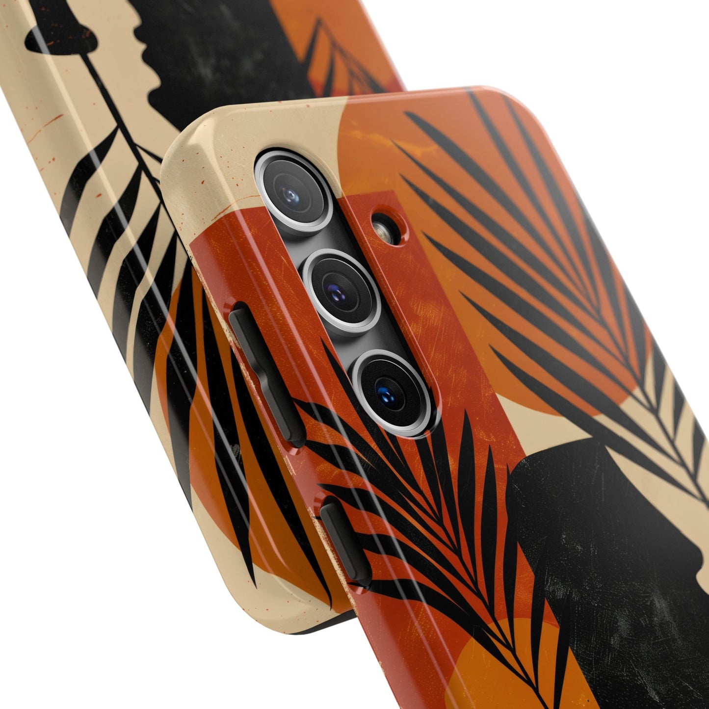 Artistic Tough Phone Case with Nature-Inspired Design