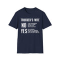 Trucker's Wife Tee, Funny Unisex Jersey Tee, Wife Gift, Trucker Apparel, Casual Humor T-Shirt