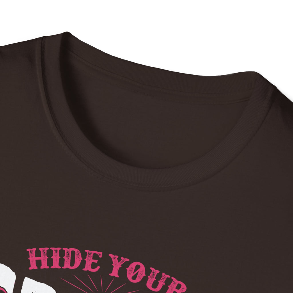 Fishing Lady T-Shirt - Hide Your Crazy & Act Like A Lady