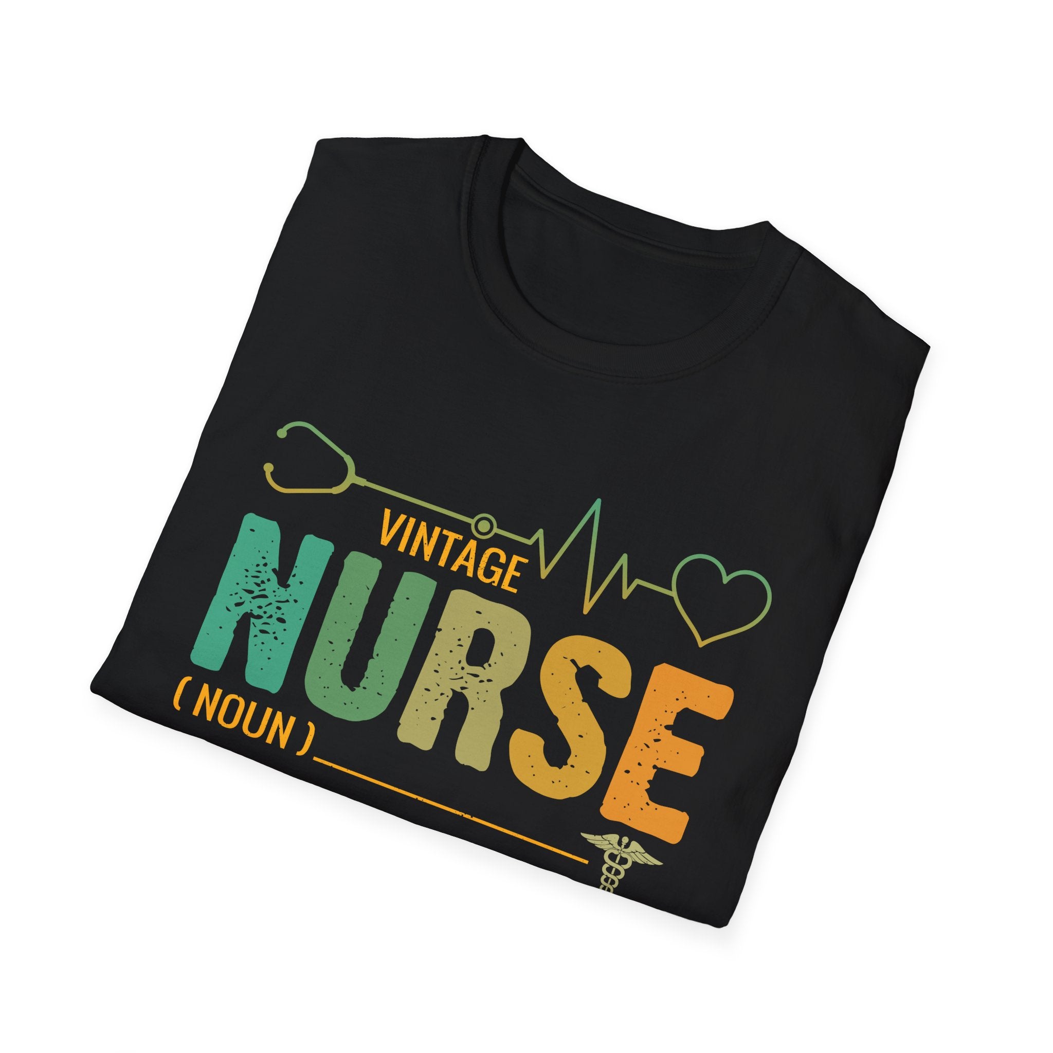 Vintage Nurse Unisex Softstyle T-Shirt – Perfect Gift for Healthcare Professionals