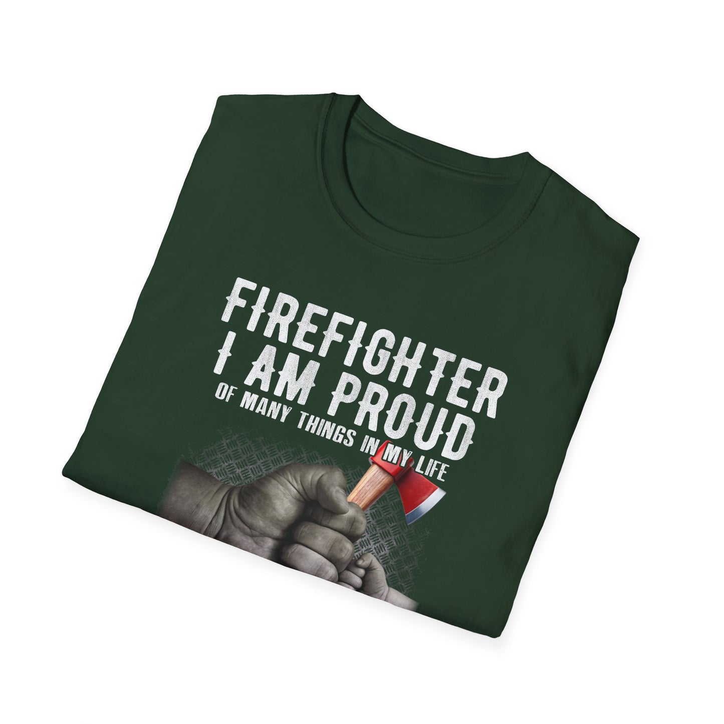 Proud Firefighter Grandpa T-Shirt | Perfect Gift for Grandpas | Casual Comfort