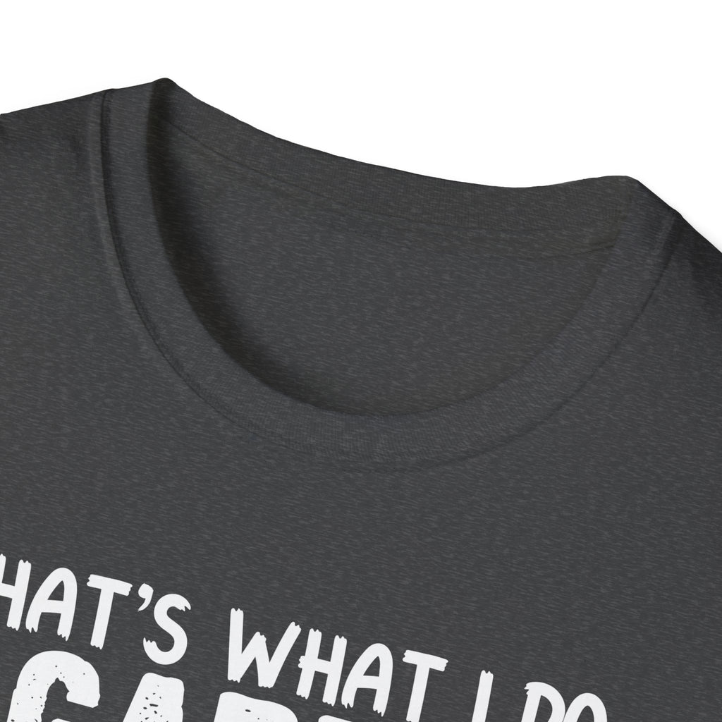 Funny Gardening Dog Lovers Unisex T-Shirt - "That's What I Do" Gardening & Dog Play T-Shirt
