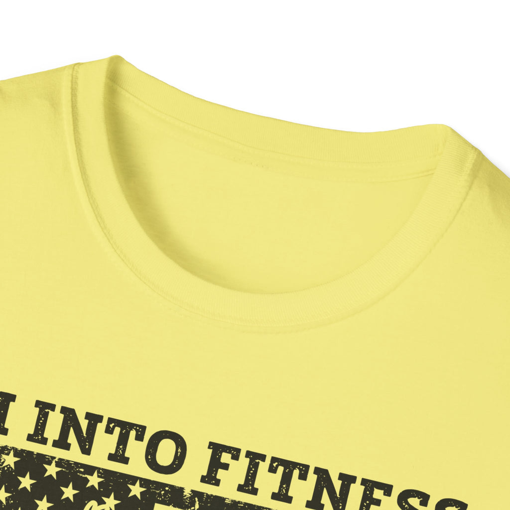 I'm Into Fitness Deer Graphic T-Shirt - Unisex Softstyle Tee for Outdoor Enthusiasts