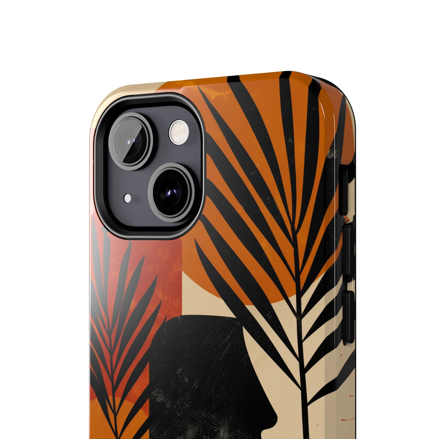 Artistic Tough Phone Case with Nature-Inspired Design